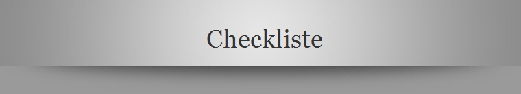 Checkliste